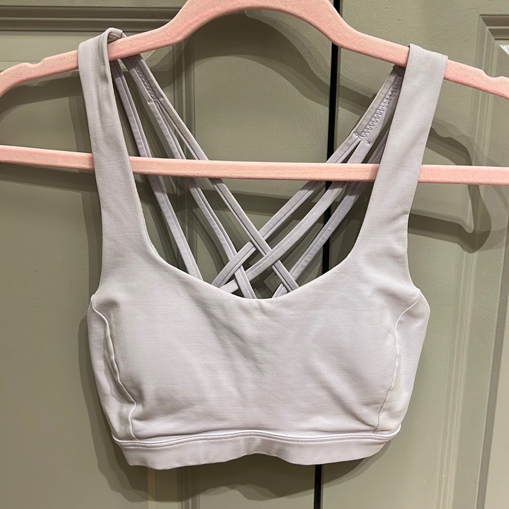 Lululemon free to be serene bra light support in lavender!
